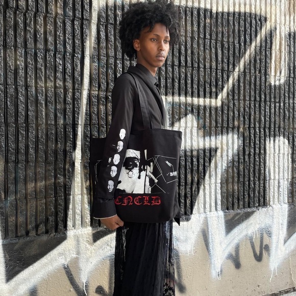 CNCLD  Noir Cinema Black Canvas Tote Bag - Picture 4 of 4